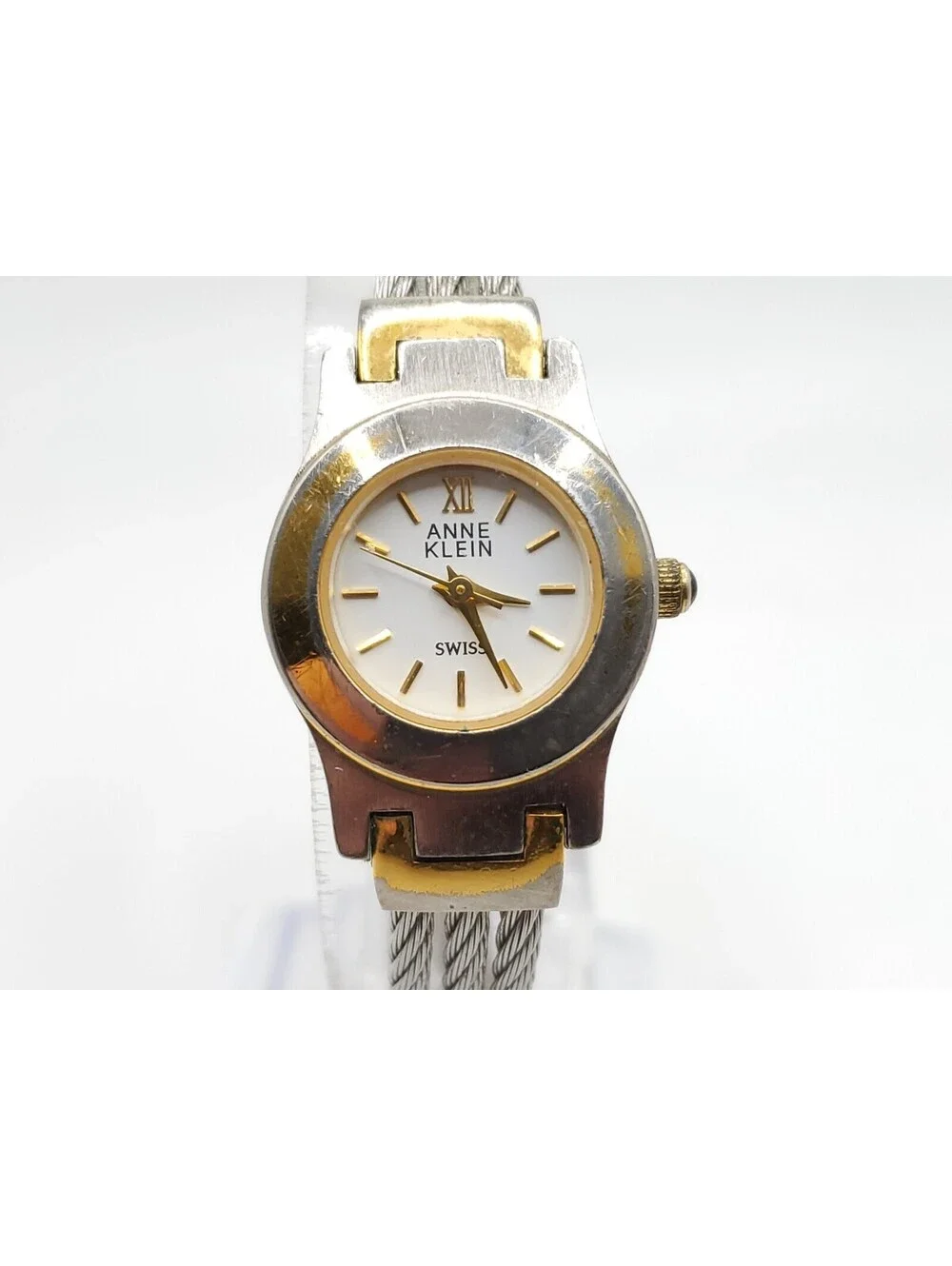 Anne Klein Quartz Watch Women New Battery Two-Tone 22mm
